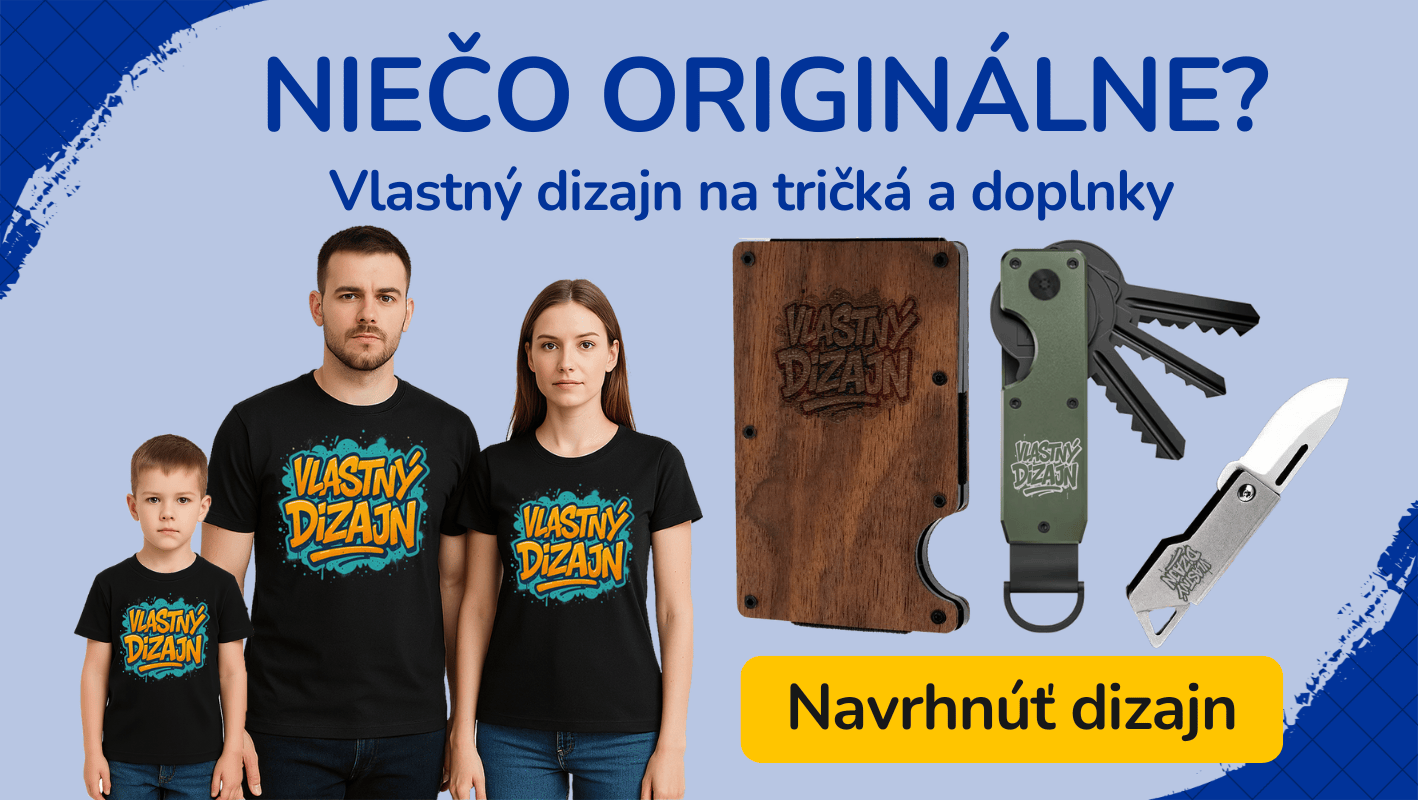 Tričká a doplnky s vlastným dizajnom