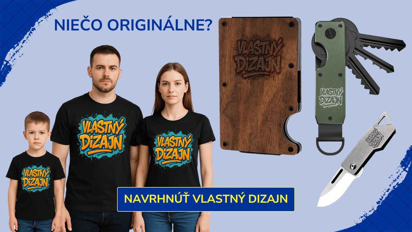 Tričká a doplnky s vlastným dizajnom