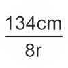 134cm/8r