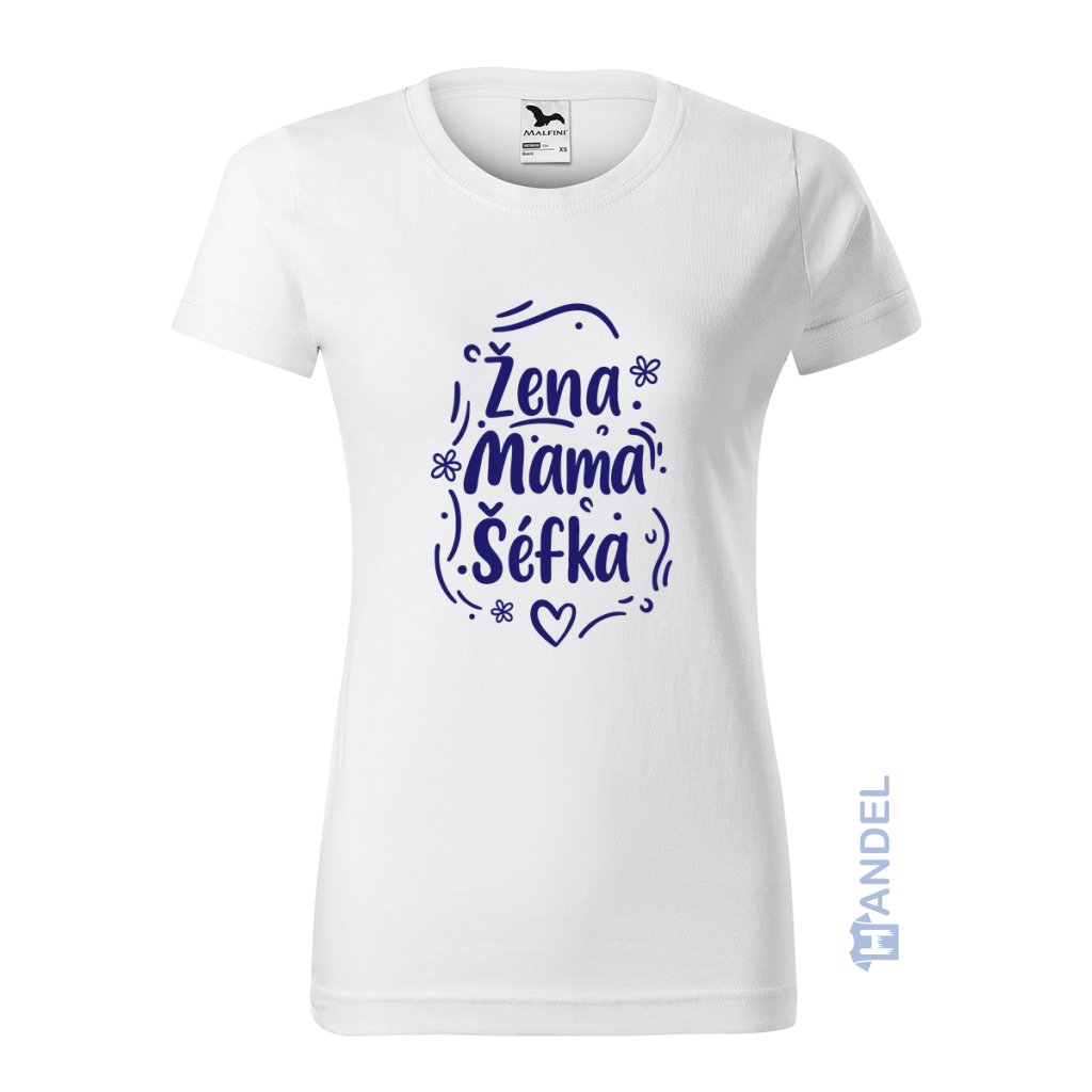 damske_tricko_s_potlacou_zena-mama-sefka_farba_biela_100_bavlna