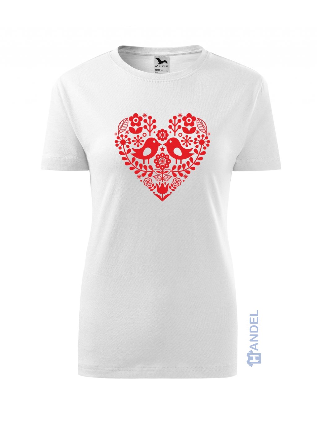 Dámske tričko - Ľudový motív srdce | Handel e-shop