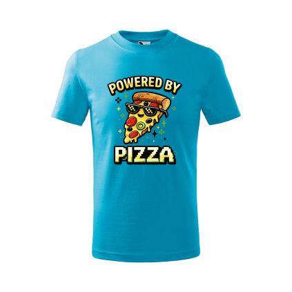 detske_tricko_basic_138_s_potlacou_powered-by-pizza_farba_tyrkysova
