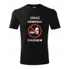 zakaz krmenia chudnem CLASSIC101 01 biela a cervena potlac