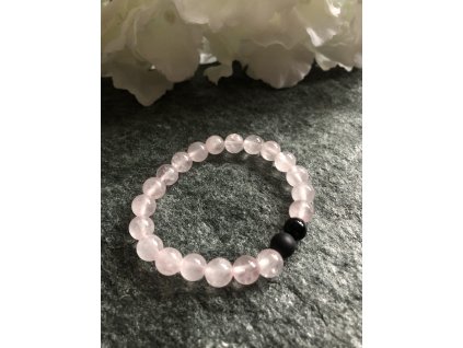 Luxusní náramek Růženín a Onyx