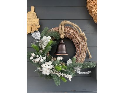 Vánoční věnec se světýlky