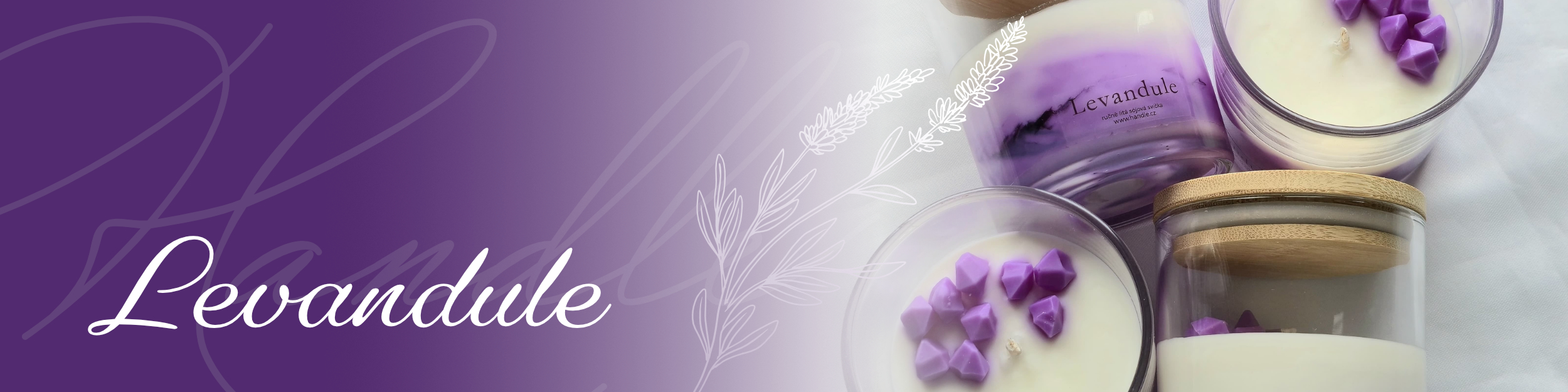 Svíčky z levandule