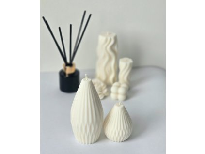 Sada sójových svíček „Nordic Duo“ – Minimalistická elegance ✨