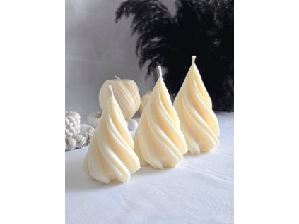 Sada dekorativních sójových svíček - Stromečky