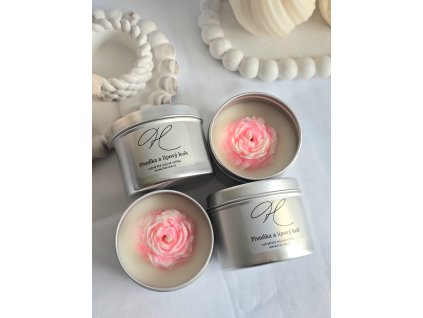 Sójová svíčka - Pivoňka a lipový květ