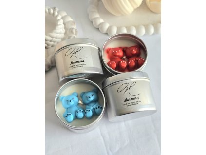 Sójová svíčka - Medvídek modrý