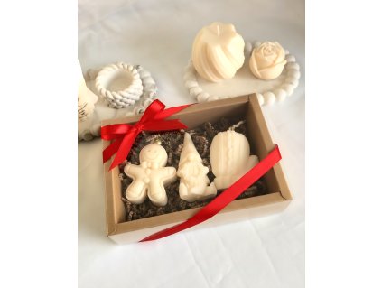 Sada dekorativních svíček v krabičce