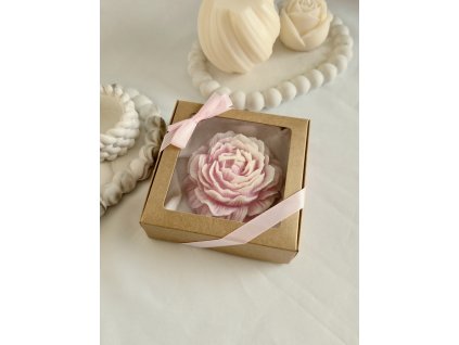 Svíčka Pivoňka v krabičce