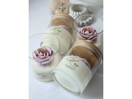 Sójová svíčka - Růže