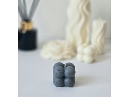 Dekorativní sójová svíčka - Bubble Cube