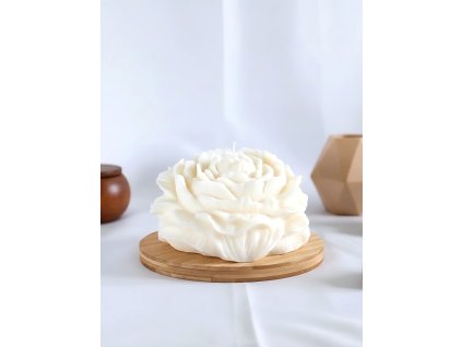 Dekorativní sójová svíčka - XXL květina