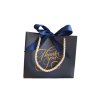 Elegante blaue Geschenktasche (für 1–2 Kerzen)