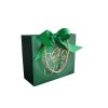 Darčeková taška zelená – elegantná (pre 1–2 sviečky)