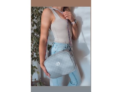 GRETA šedá prešívaná