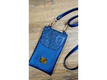 Minibag modrý reliéfny