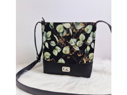 Čierna crossbody kabelka AMÉLIA eukalyptus