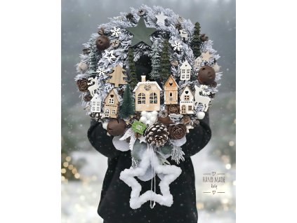 Zimná krajinka s hviezdou č3