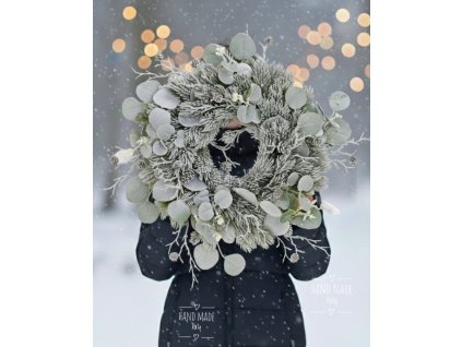 Zimný eukalyptový veniec