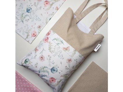 Taška s predným vreckom Púpavy na lúke