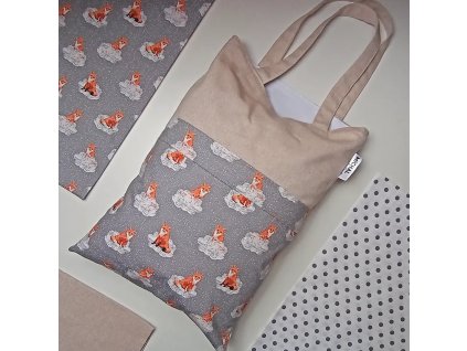 Taška s predným vreckom Líšky