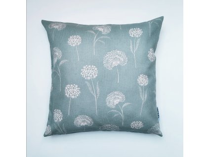 Obliečka na vankúš Púpava na sivomodrej