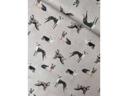 Dekoračná látka Psy