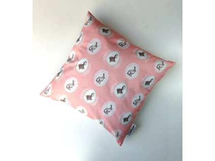 Obliečka na vankúš Veľkonočný zajac Ružový