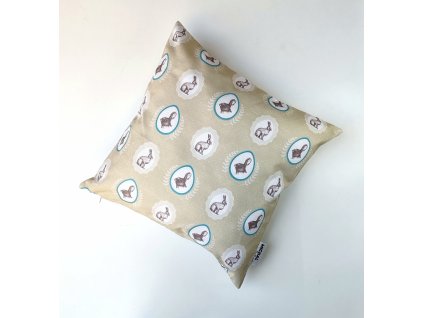 Obliečka na vankúš Veľkonočný zajac Béžový