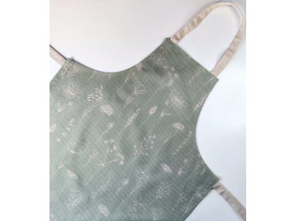 ZÁSTERA Jemné kvety na bledozelenom