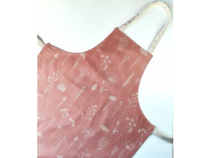 ZÁSTERA Jemné kvety na bledoružovom