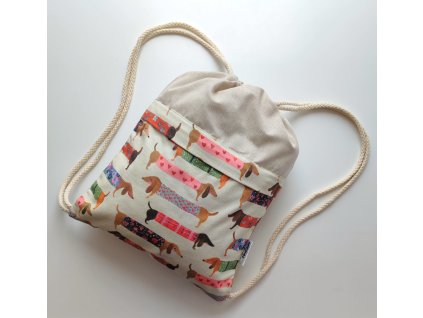 Vrecko na chrbát Jazvečíky