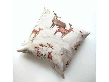 Obliečka na vankúš Zvieratá v zimnom lese