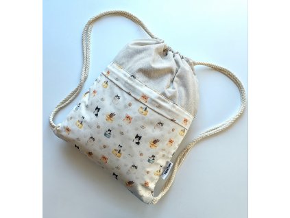 Vrecko na chrbát Mačky