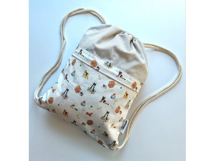 Vrecko na chrbát Psy