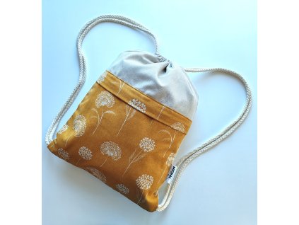 Vrecko na chrbát Púpava mustard