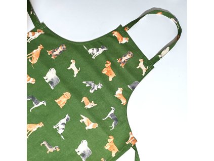 ZÁSTERA Psy na zelenom podklade