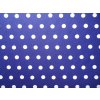 Bavlnená látka Modrá s bielymi bodkami