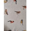 Dekoračná látka Záhradné vtáčiky