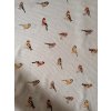 Dekoračná látka Záhradné vtáčiky