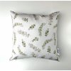 Obliečka na vankúš Eucalyptus biely podklad