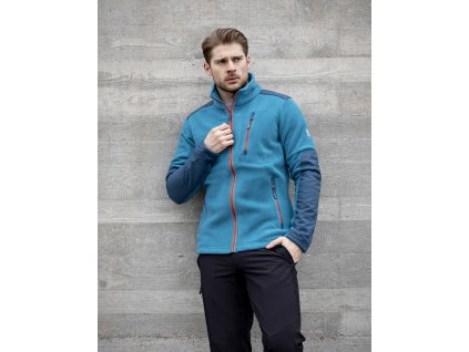 Mikina fleece 4TECH petrolejová modrá