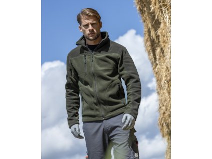 Mikina fleece MICHAEL zelená