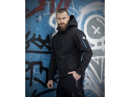 Softshellová bunda 4TECH černá