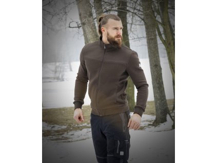 Mikina M007 hnědá