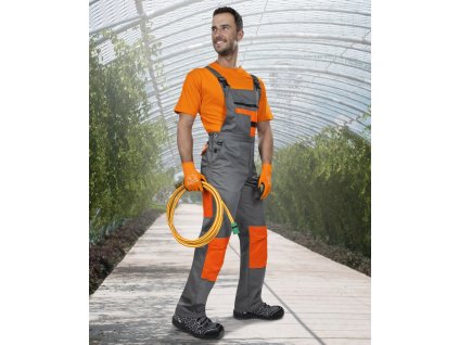 Kalhoty s laclem 2STRONG šedo-oranžové
