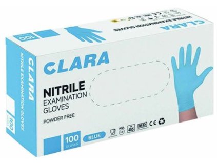 Nitrilové rukavice Clara Blue Nitrile